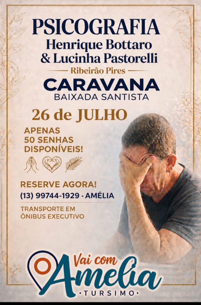 CARAVANA AMÉLIA - SANTOS - PRAIA GRANDE - SÃO VICENTE